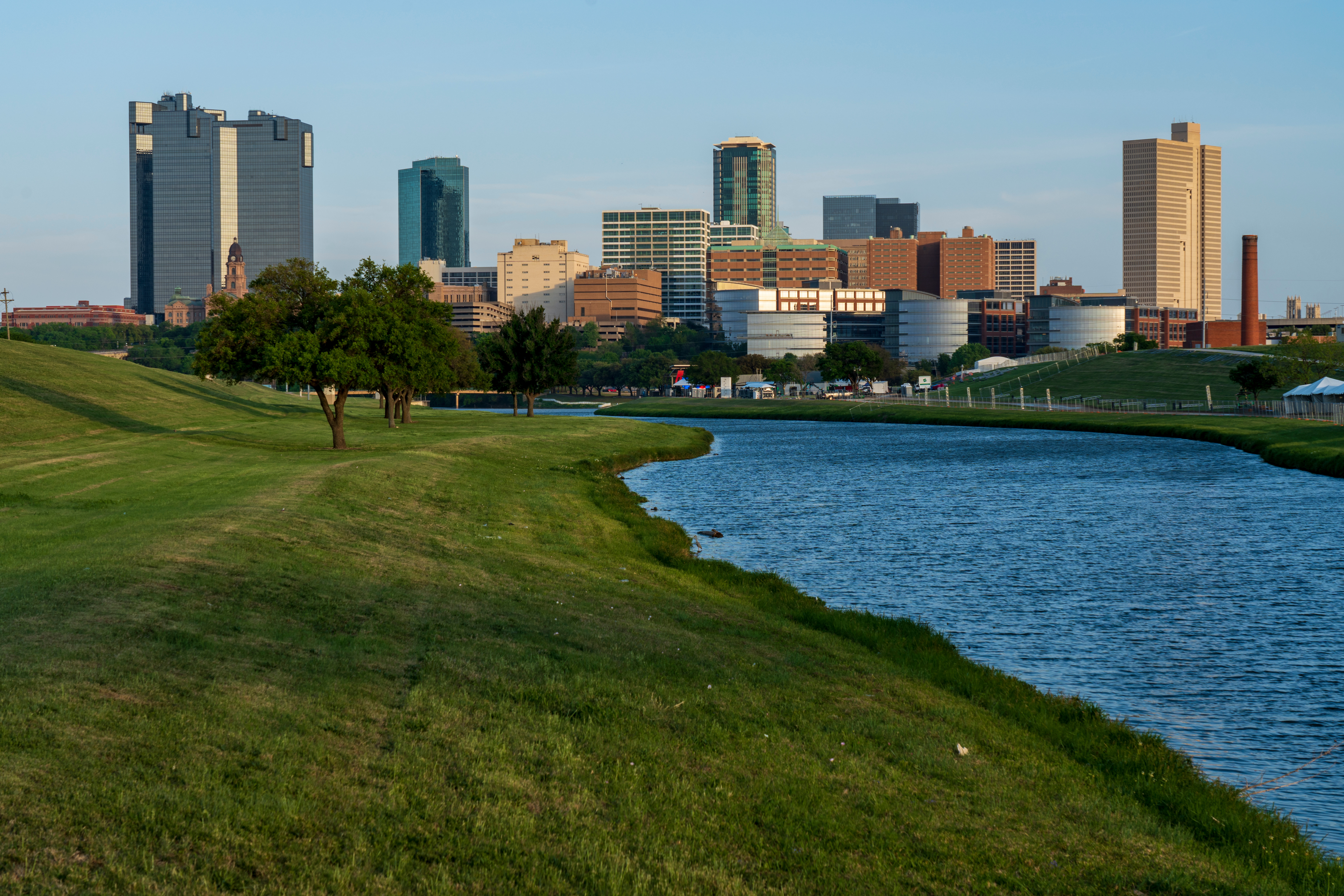 Downtown Fort Worth View from Trinity Trails